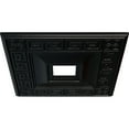 thumbnail image 3 of Ekena Millwork 18"W x 18"H x 3 1/2"ID x 1 1/8"P Eris Ceiling Medallion (Fits Canopies up to 9 7/8"), Hand-Painted Jet Black, 3 of 5