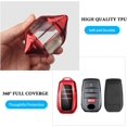 thumbnail image 4 of Key Fob Cover Compatible with Toyota Camry Venza Sienna Land Cruiser Highlander Tundra Corolla Prius 2021-2025 Keychain Case Holder Protector,A-Red, 4 of 6