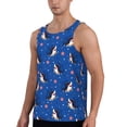thumbnail image 2 of Gukieu Cute Shark Cartoon Print Men's Quick Dry Fitness Vest, Round Neck Sleeveless Fitness Bodybuilding Top-XX-Large, 2 of 7
