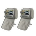 thumbnail image 3 of Sonew Car DVD Player Headrest ，2pcs 7 In HD Car Headrest LCD Video Player With Zipper Closure Cover Remote Control MP5 Display Car MP5 Player Gray, 3 of 8