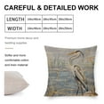 thumbnail image 2 of Pillowcase Heron Standing in The Marshlands Pillowcase Farm Decorations Pillow Case Vintage Blue Heron Oil Painting Decorative Throw Pillows 20"x20" Home Sofa Decor Pillowcase, 2 of 7