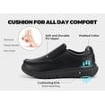 thumbnail image 4 of FitVille Men's Wide Leather Dress Shoes Business Loafers with Arch Support, Black, 10.5 Wide, 4 of 9
