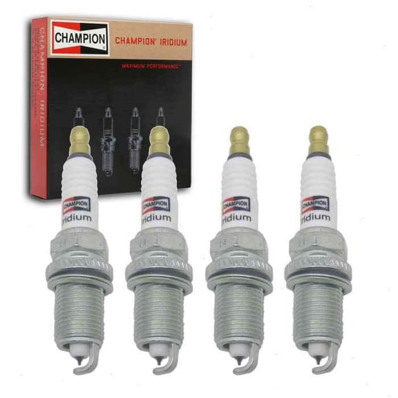 4 pc Champion Iridium Spark Plugs compatible with Toyota Corolla 2.4L L4 2009-2012