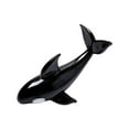 thumbnail image 2 of bedienty Animal Table Display Cute Glass Whale Sculpture For Office Centerpiece Smooth In Touch Desktop Statue Style C, 2 of 6