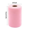 thumbnail image 3 of Sheer Tulle Fabric Roll 5.9in x 25yd for DIY Crafts, Soft Mesh Ribbon for Party Decor Wedding Backdrop Gift Wrap Christmas Supplies, Pink, by Lvgun, 3 of 9
