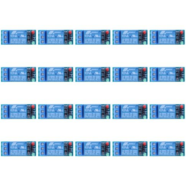 WDOplteas Módulo Relé Potencia 5V Módulo Relé Disparador Escudo 1 Canal DC AC 220V