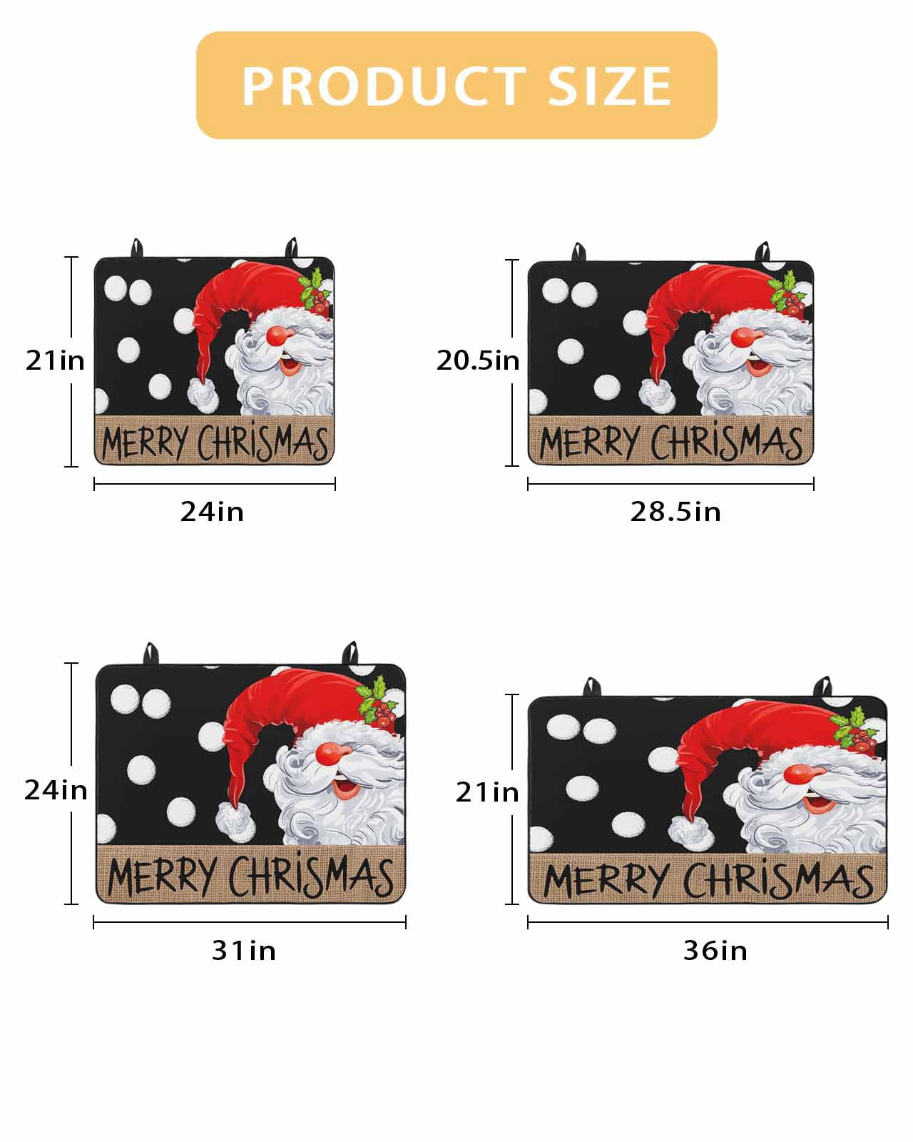 Large Induction Cooktop Protector Mat Christmas Gnomes Stove Top Covers for Electric Stove, Black Red Merry Christmas Decorative Stove Burner Cover Mats, Glass Top Stove Cover
