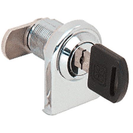 Crl Lk34ka Chrome Round Top Swinging Glass Door Lock Keyed Alike