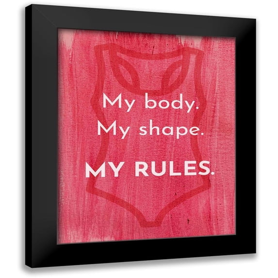 Jenner, Roya 12x14 Black Modern Framed Museum Art Print Titled - My Rules