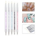 thumbnail image 2 of Double Ended Nail Design Brushes Gel Manicure Pen Polish Drill Interior Brush Set for, 2 of 9
