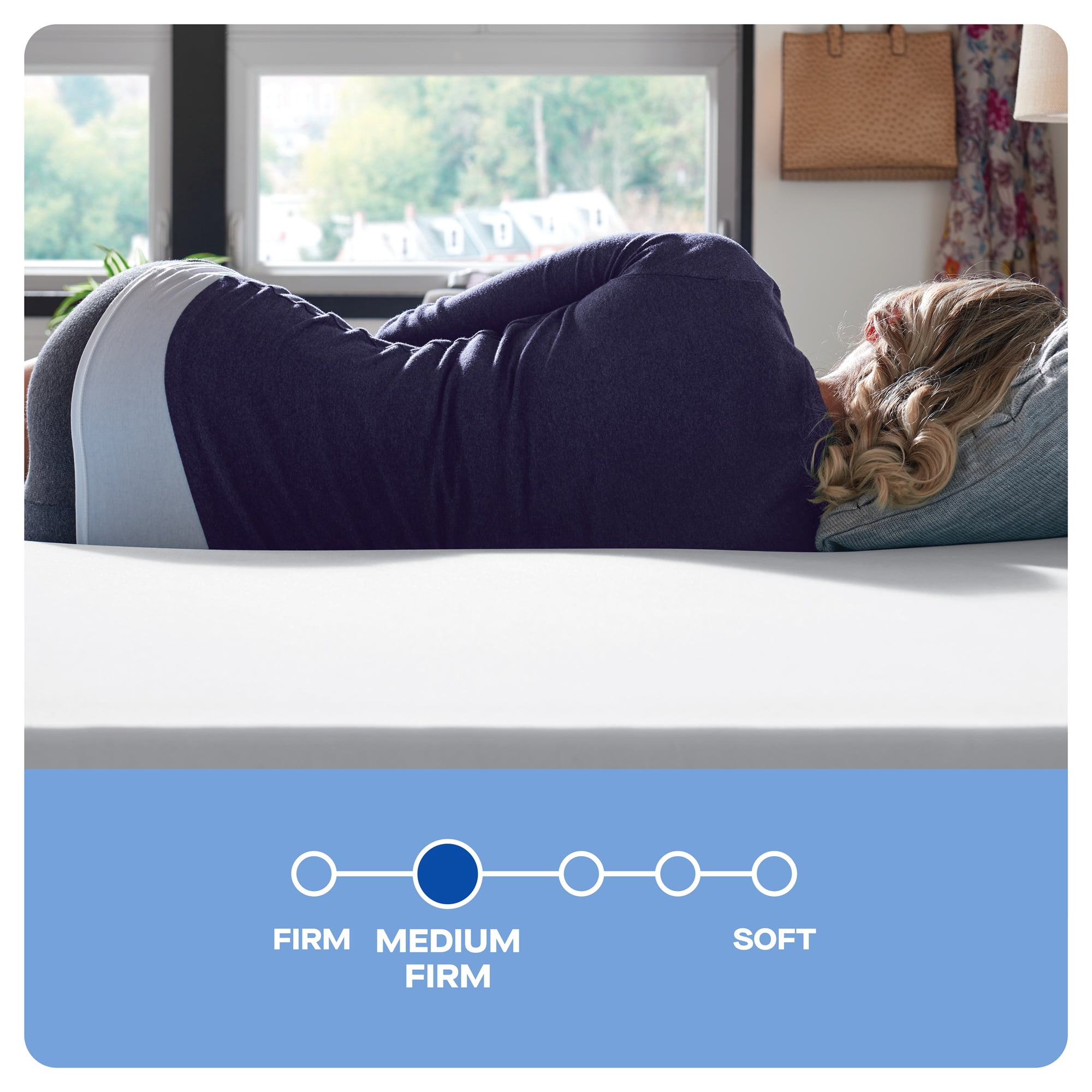 Sealy Essentials 2" Gel-Memory Foam Mattress Topper, Full, Adult