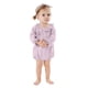thumbnail image 1 of Niña Bebé Vestido de Manga Larga Estilo de Otoño E Invierno Sudadera Del Niño con Botón Delantero Y Cuello Redondo, Lindo Pantalones Cortos Sólidos Romper para Niños Y Niñas, Suave Bebé Manga Larga R, 1 of 6