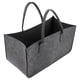 thumbnail image 2 of Contenedor de almacenamiento plegable de fieltro de 20 x 10 x 10 pulgadas para organizar juguetes y ropa. gris oscuro, 2 of 9