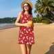 thumbnail image 3 of Balery Christmas Santa Cartoon Snowman A Vestidos de verano para mujer con estampado: vestido holgado sin mangas, vestido playero informal y cómodo para días calurosos., 3 of 7