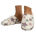 thumbnail image 3 of YLYL House Slippers for Women Cute Star Fuzzy Slippers Fluffy Cozy Plush Bedroom Shoes Indoor Outdoor Slippers, 3 of 9