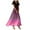 Hot Pink, variant on vigerkar Women's Dresses 2025 V Neck Short Sleeves Swing Elegant Long Maxi Dress Navy, L