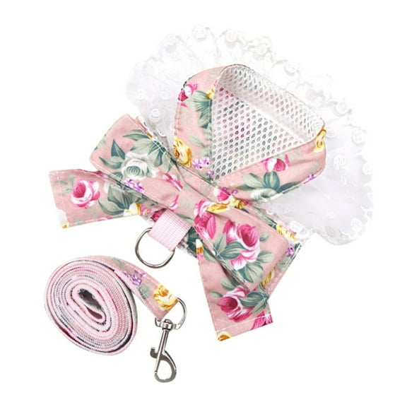 Bow Chest for Dog Cat Harness Leash Puppy Small Dogs Harnesses Vest for Chihuahua Yorkshire