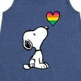 thumbnail image 3 of Peanuts - Snoopy Rainbow Heart - Toddler & Youth Girls A-line Dress, 3 of 6