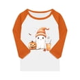 thumbnail image 4 of Abcomgle Girls Halloween Shirts Size 14 Spooky Ghost Drinking Coffee Tee Shirts for Girls Crewneck 3/4 Raglan Sleeve T-Shirts for Girls Fall Funny Cute Tee Top Girls,6-7 Years, 4 of 4