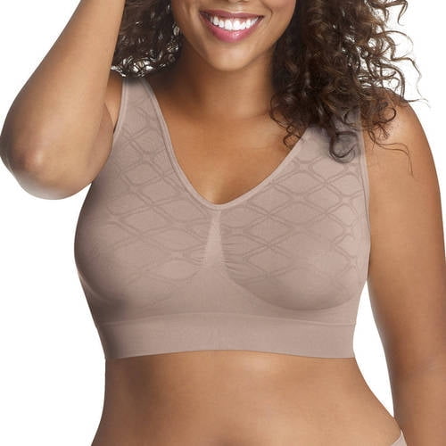 Just My Size Pure Comfort Front-Close Wirefree Bra w/ Wicking 1XL-6XL 3 Colors 