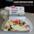 good living microwave omelet maker, quick and easy omelets, no oil or