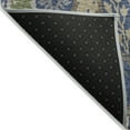 thumbnail image 3 of HomeRoots 605294 10 x 14 ft. Navy Blue, Green & Brown Floral Washable Indoor & Outdoor Rectangle Area Rug, 3 of 5