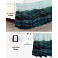 thumbnail image 3 of Abstract Waves Bed Skirt King Size 16" Drop Geometric Gold Line Mountain Sky Ruffled Wrap Around Bed Skirts Adjustable Elastic Bedskirt Dust Ruffle for King Size Bed, 3 of 7