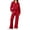 Z-Red, variant on Outfit Sets for Women 2 Piece Sets Winter Casual Tracksuit Long Sleeve Lounge Set Outfits with Pockets