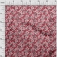 thumbnail image 3 of oneOone Tissu Georgette Viscose Rouge Floral Rétro Fournitures de Courtepointe Imprimé Tissu de Couture au Mètre 42 Pouces de Large, 3 of 5