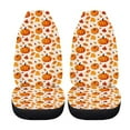 thumbnail image 3 of Xoenoiee Thanksgiving 2 Piece Universal Car Seat Cover for Women Men, Pumpkin Maple Leaf Print Car Seat Covers for Front Seat, Soft Bucket Auto Seat Protector Covers, 3 of 6