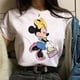 thumbnail image 1 of Camiseta Kawaii de dibujos animados de Disney para mujer, camisetas con estampado de Minnie, Camiseta holgada de moda, ropa de calle para niños, 1 of 4