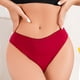 thumbnail image 5 of Gibobby Ropa interior para mujer de encaje Ropa interior sin costuras para mujer Calzoncillos de cintura sexy para mujer(Rojo,M), 5 of 5