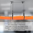 thumbnail image 6 of Kayak Hoist Pulley System for Garage, Durable Nylon Rope Ceiling Lift for 10-18 FT, Overhead Storage Rack for Canoe, Holds 150 LBS, Black, 6 of 9