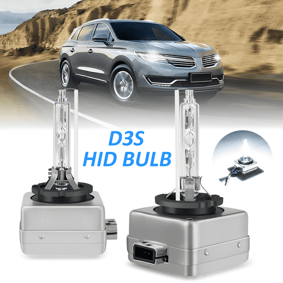 D3S Xenon HID Headlight Bulbs for 2011-2017 Lincoln MKX 2012 2013 2014 2015 2016 High/Low Beam 6000K White