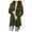 Army Green, variant on Olyvenn Womens Cardigan Wedding Blazer Set Long Sleeve Jackets Classic Solid Slim Fit Business Work Office Fashion V Neck Womens Suit Flowy Comfy Wrap Outwear Casual Army Green 4