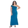 thumbnail image 5 of Plus Size Formal One Shoulder Mermaid Maxi Dress, 5 of 11