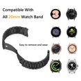 thumbnail image 3 of Correa de reloj de metal de 20 mm para Samsung Galaxy Watch5/5 Pro/4/4Classic (negro), 3 of 7