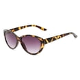 thumbnail image 2 of Women’s Cat-Eye Reading Sunglasses with Full Magnification & UV Protection - Stylish Outdoor Readers - Honey Tortoise - 1.75, 2 of 6