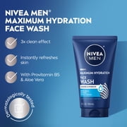 (3 pack) NIVEA MEN Maximum Hydration Face Wash with Aloe Vera, 5 fl oz