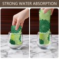 thumbnail image 6 of 4 Pcs Geometric Flower and Dahlia Green Funny Kitchen Towels, Microfiber Dish Towels, Kitchen Tea Towels Set 18" X 26", 6 of 6