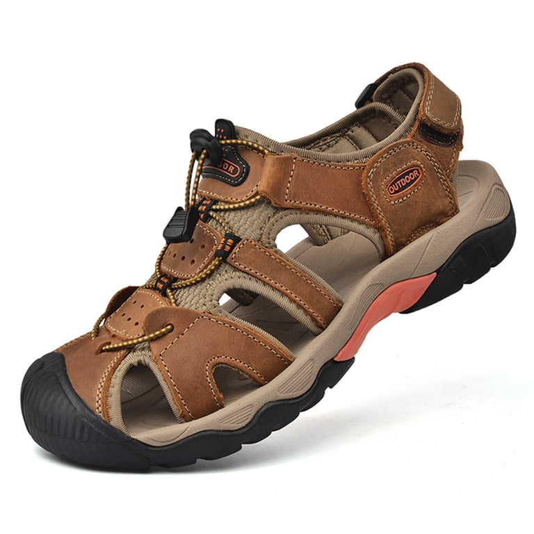 GRITION Mens Closed Toe Hiking Sandals Summer Ou In Pakistan - Foto 6