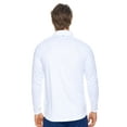 thumbnail image 3 of Expert Brand Men's Drimax Dri Fit Athletic Half Zipper Training Jacket, White, Large, 3 of 5