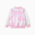 thumbnail image 2 of Disney Princess Girls Bomber Jackets Moana Ariel Tie Dye Graphic Lightweight Sweatshirts Sizes 2-6, 2 of 7