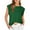 Dark Green, variant on Women Tank Tops Loose Fit Cap Sleeve Crewneck Polyester Summer Casual Daily Work Wear