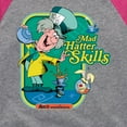 thumbnail image 3 of Alice In Wonderland - Mad Hatter Skills - Toddler And Youth Girls Raglan Graphic T-Shirt, 3 of 5