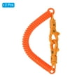 thumbnail image 3 of 2pcs Retractable Coil Spring Keychain with Lobster Clasp Keyring 20cm Orange 2 Pcs, 3 of 6