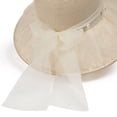 thumbnail image 6 of XINPING Women's Beaded Straw Sun Hat, Wide Brim UV Protection Beach Vacation Hat with Colorful Bead Detail for Stylish Summer Wear and Travel, 6 of 7