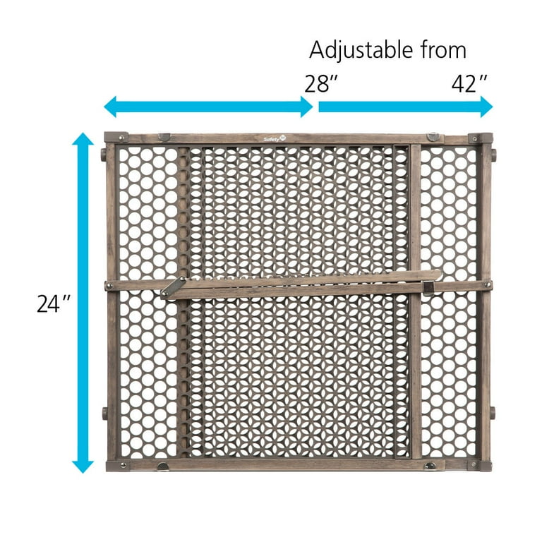 Safety 1st vintage sales grey wood gate