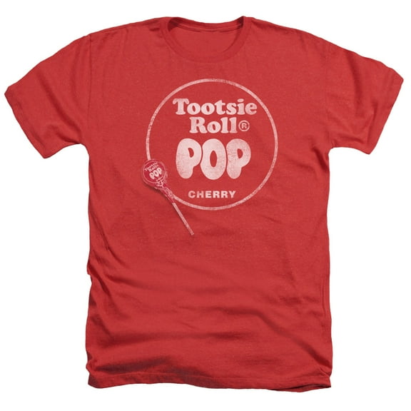 Tootsie Roll - Tootsie Roll Pop Logo - Heather Short Sleeve Shirt - Medium