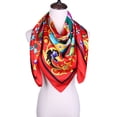 thumbnail image 4 of Grace Scarves 100% Silk Scarf, Extra-Large, Regal Retreat, Red, 4 of 4